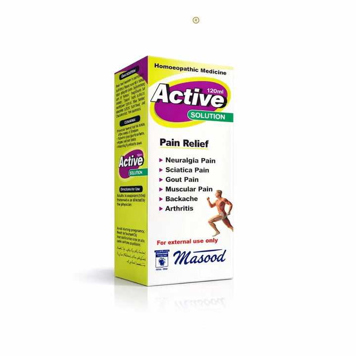 ACTIVE SOLUTION – For Muscular and Joint Pain (Masood) – El dee & Co