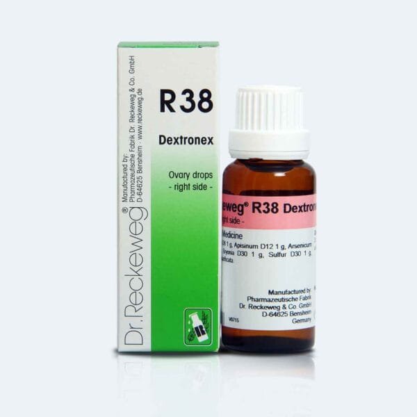 Dr. Reckeweg R38 Ovary Drops (Right Side) - Homeopathic Medicine for Ovarian Health