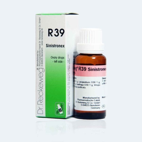 Dr. Reckeweg R39 Ovary Drops (Left Side) - Homeopathic Medicine for Left Ovarian Discomfort