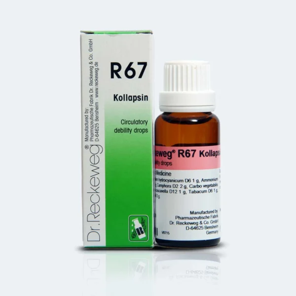 Dr. Reckeweg R67 Circulatory Debility Drops - Homeopathic Medicine to Enhance Blood Circulation