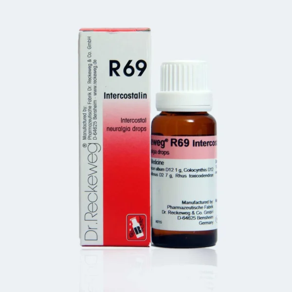 Dr. Reckeweg R69 Intercostal Neuralgia Drops - Homeopathic Remedy to Relieve Pain