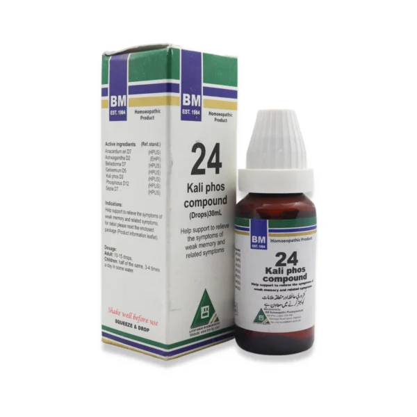 BM 24 Drops – For Weak Memory and Concentration