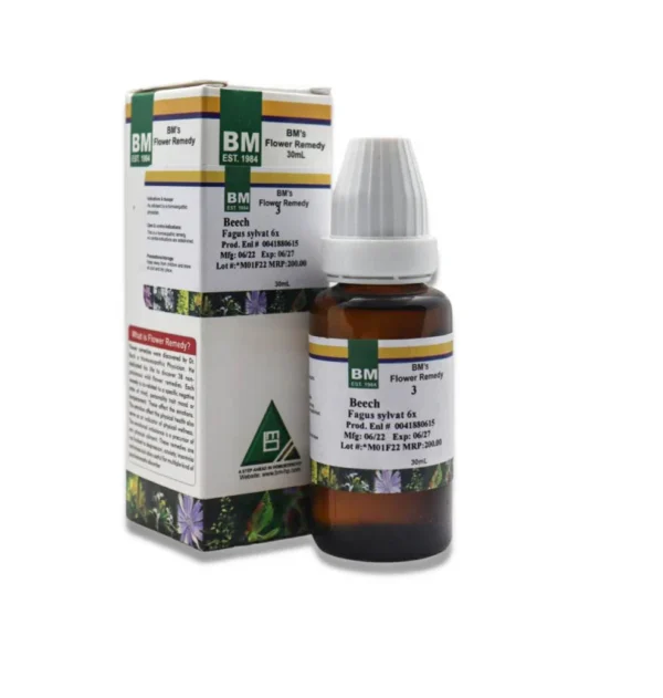 BM Bach Flower 3 Drops – For Intolerance