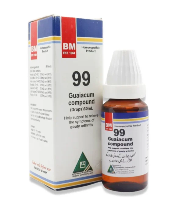 BM 99 Drops For Gouty Arthritis