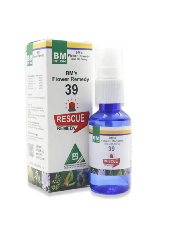 BM Bach Flower 39 Rescue Remedy Spray
